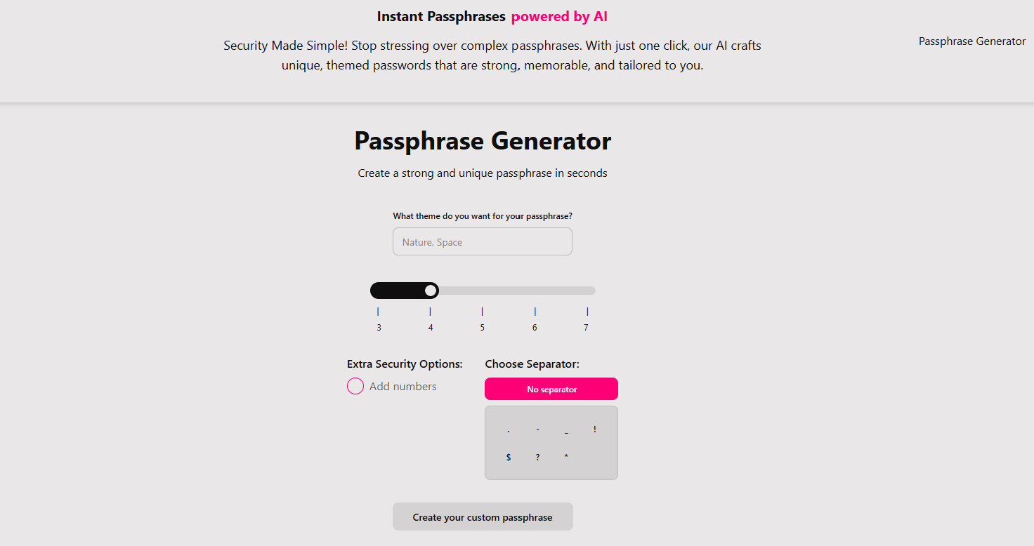 Passphrase IA
